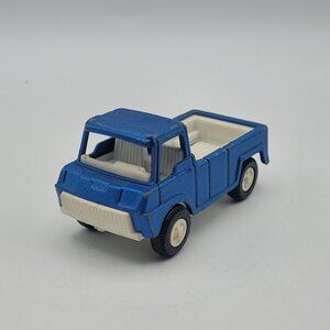 Vintage Tootsietoy Tootsie Blue Diecast & Plastic Pickup Truck 1969